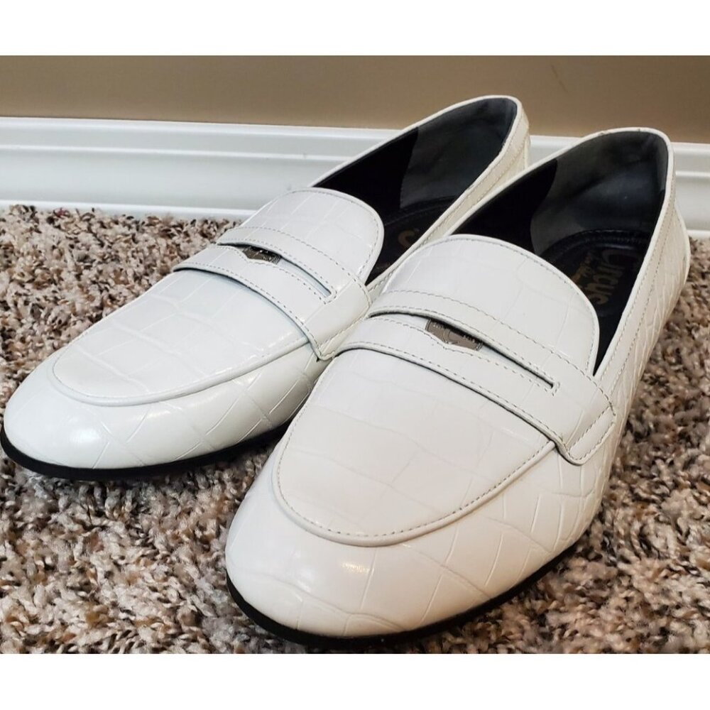 Circus by Sam Edelman Faux Leather White Penny Loafers, Size 8M - Picture 2 of 9